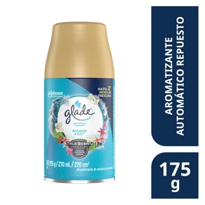 Glade Ambientador Automático En Aerosol Repuesto Paraíso Azul x175gr