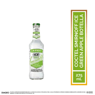 Vodka Smirnoff Ice Green Apple Botella x275ml
