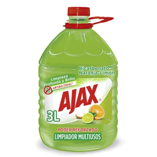 Limpiador Ajax Naranja- Limón Bicarbonato 3000ml