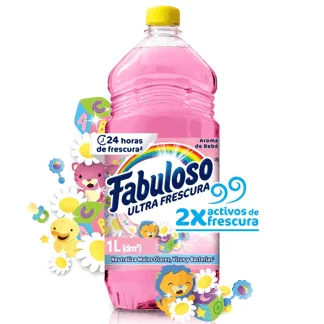 Limpiador Fabuloso Aroma de Bebé Antibacterial 1000ml
