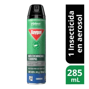 Baygon Insecticida Aerosol Mata Insectos Rastreros x285ml