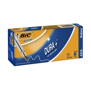 Boligrafo BIC Cristal Dura + Azul x12Un