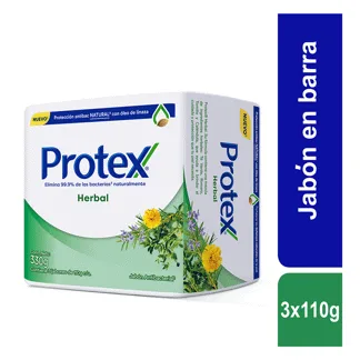Jabón Corporal Protex x3Un x110grHerbal Antibacterial