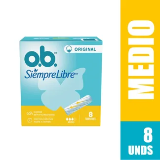 Tampon Ob Original Medio x8 Tampones