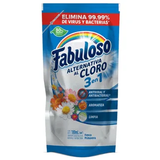 Limpiador Fabuloso Alternativa Al Cloro Fresca Primavera x180ml
