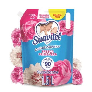 Suavizante Suavitel Doy pack Primaveral Cuidado Superior  1500ml