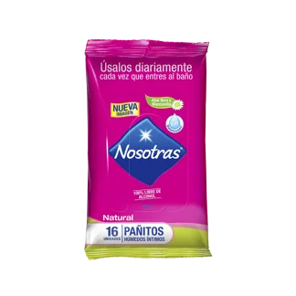 Pañitos Nosotras Humedos Intimos x16 Pañitos