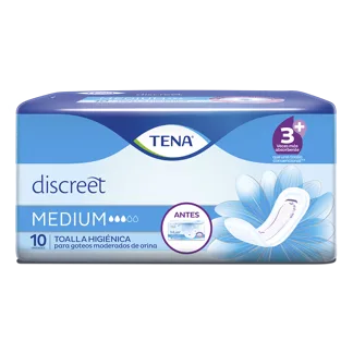 Toalla Higienica Tena Discreet Medium 10 Toallas