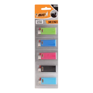 Encendedor BIC MINI -  Exhibidor 5 Unidades