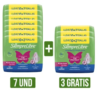 7Und Toalla Femenina  Gts 3Und Toalla Femenina (Stayfree Adapt Plus Ultradelgada x12 Toallas)